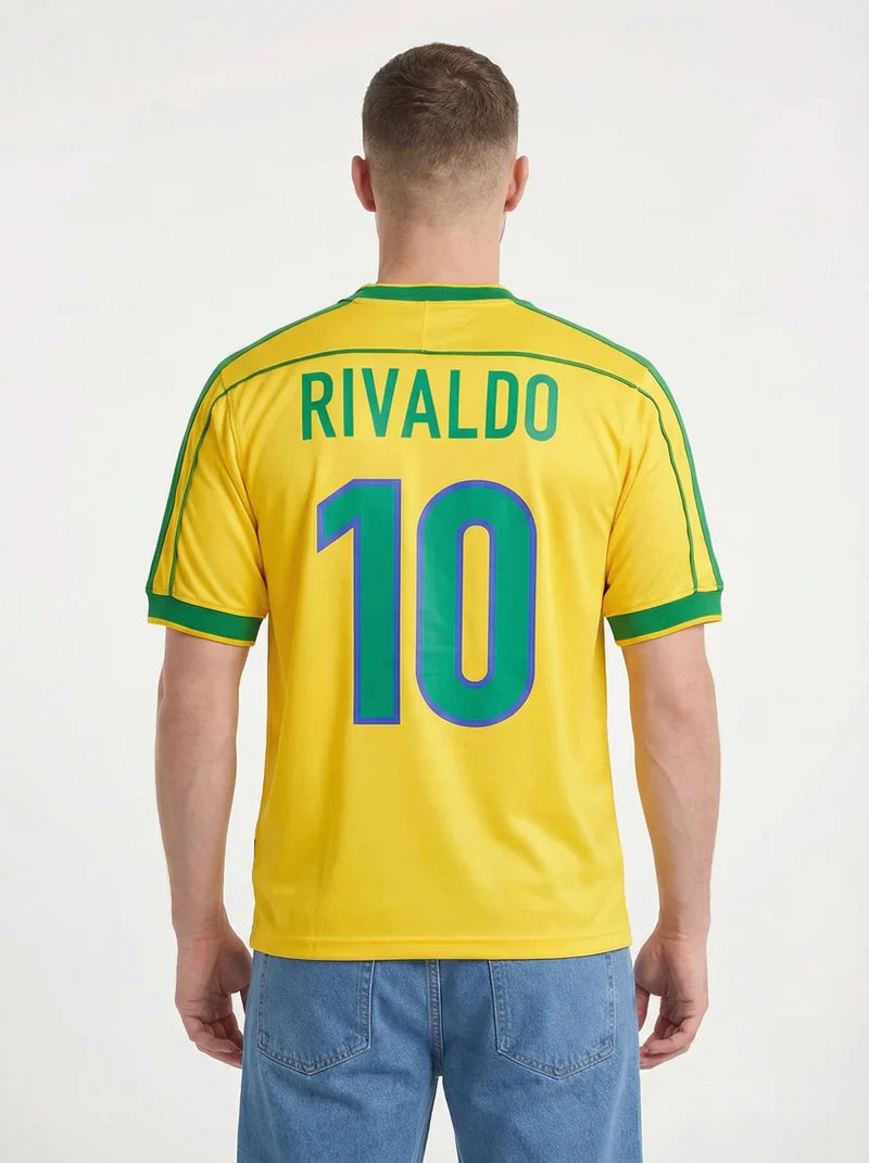 BRAZIL 1998 RETRO WC HOME SHIRT