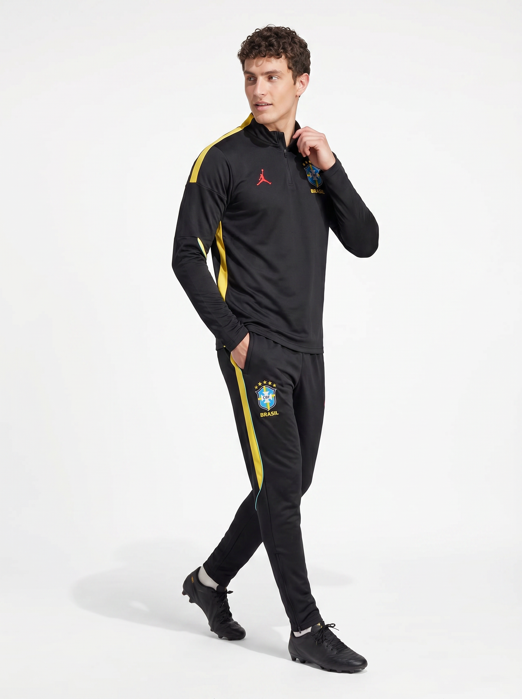 BRAZIL 2026/27 BLACK/YELLOW TRACKSUIT