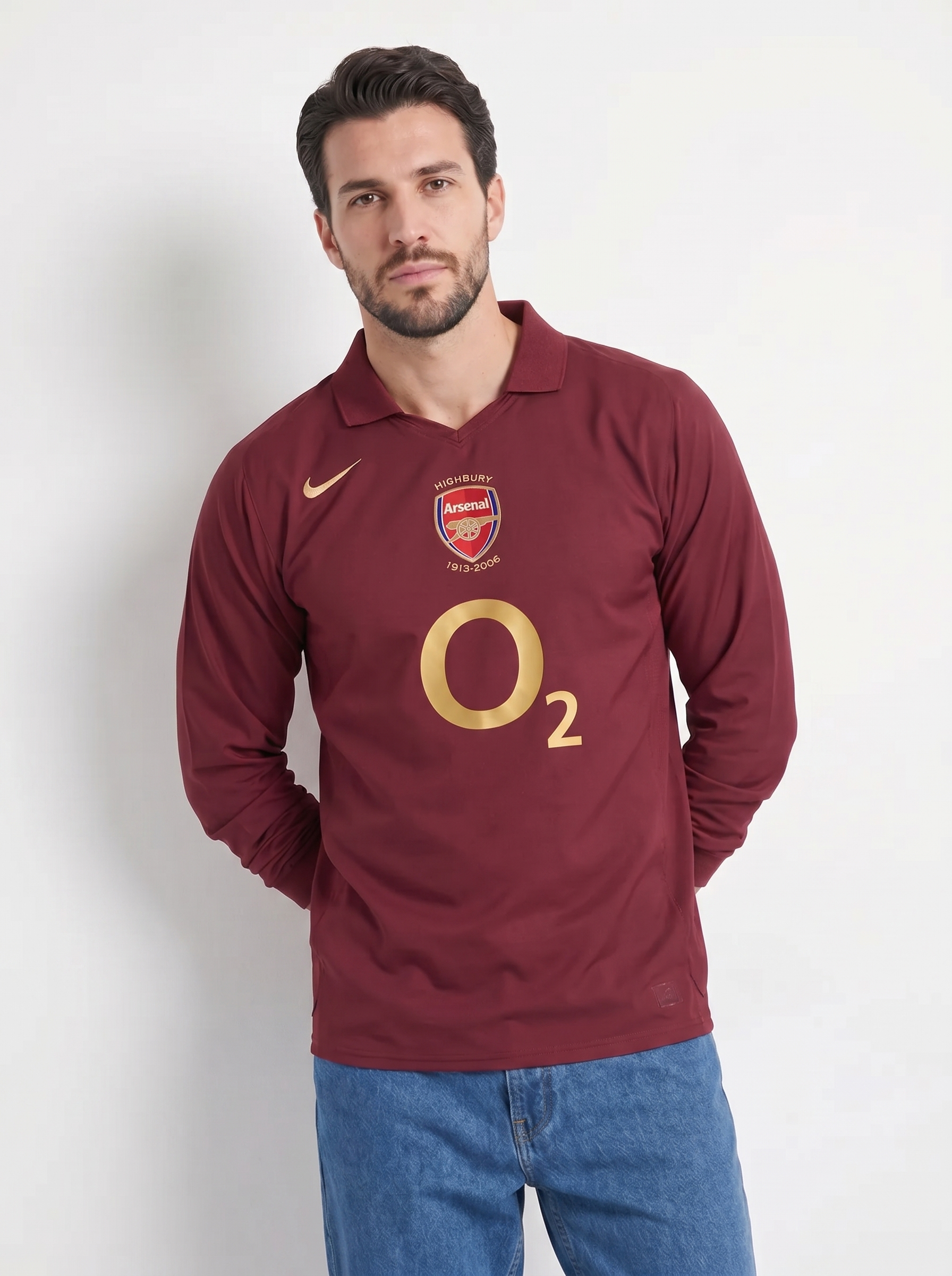 ARSENAL 2005-06 RETRO LONG SLEEVE HOME SHIRT