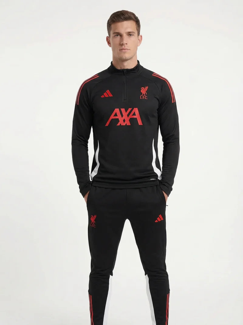 2025/2026 LIVERPOOL BLACK AND RED TRACKSUIT
