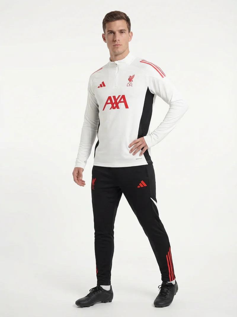2025/2026 LIVERPOOL WHITE AND BLACK X RED TRACKSUIT