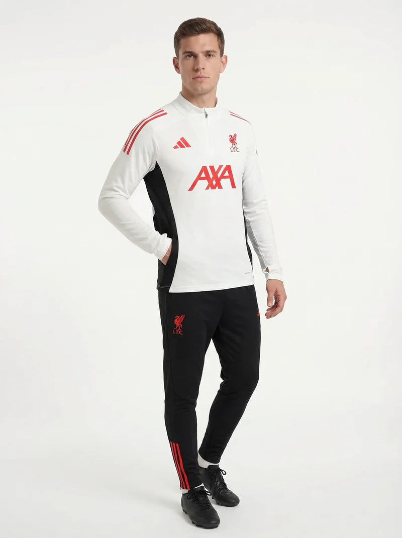 2025/2026 LIVERPOOL WHITE AND BLACK X RED TRACKSUIT