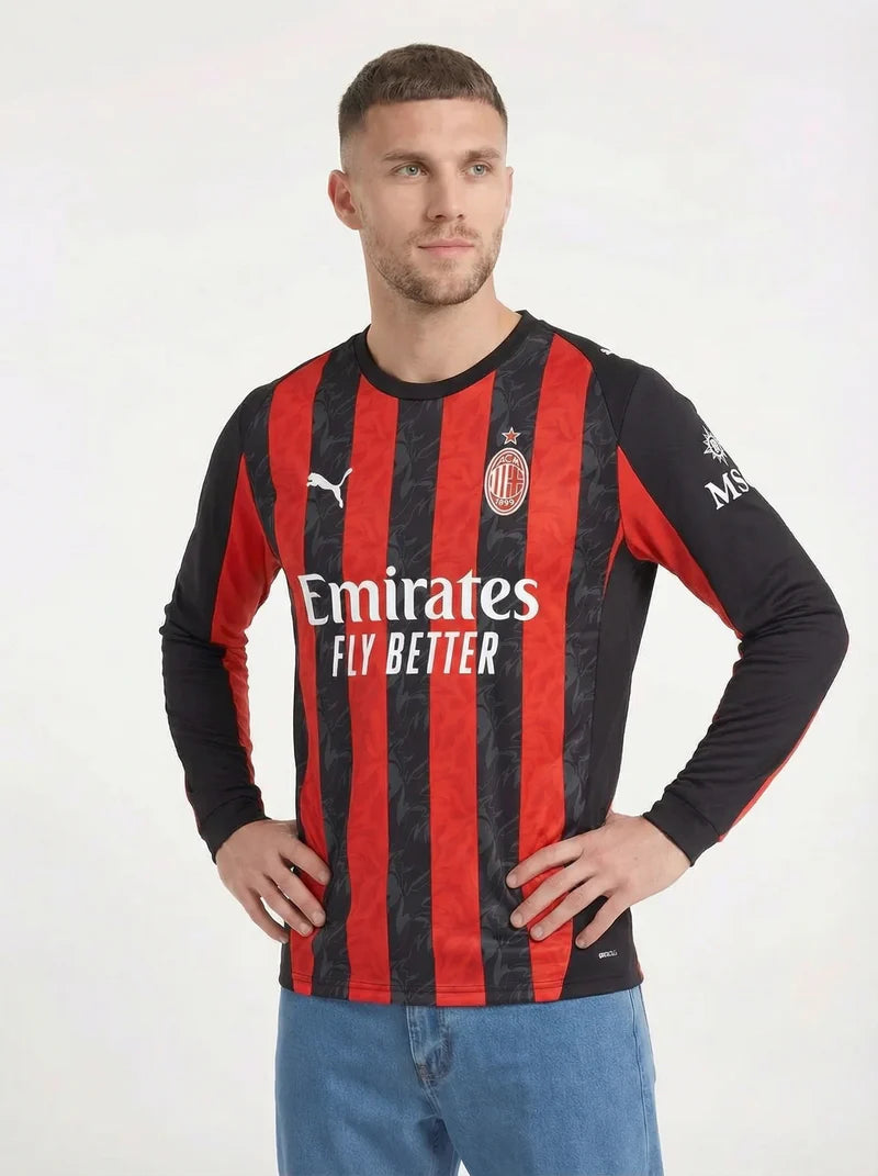AC MILAN 2025/26 LONG SLEEVE HOME SHIRT