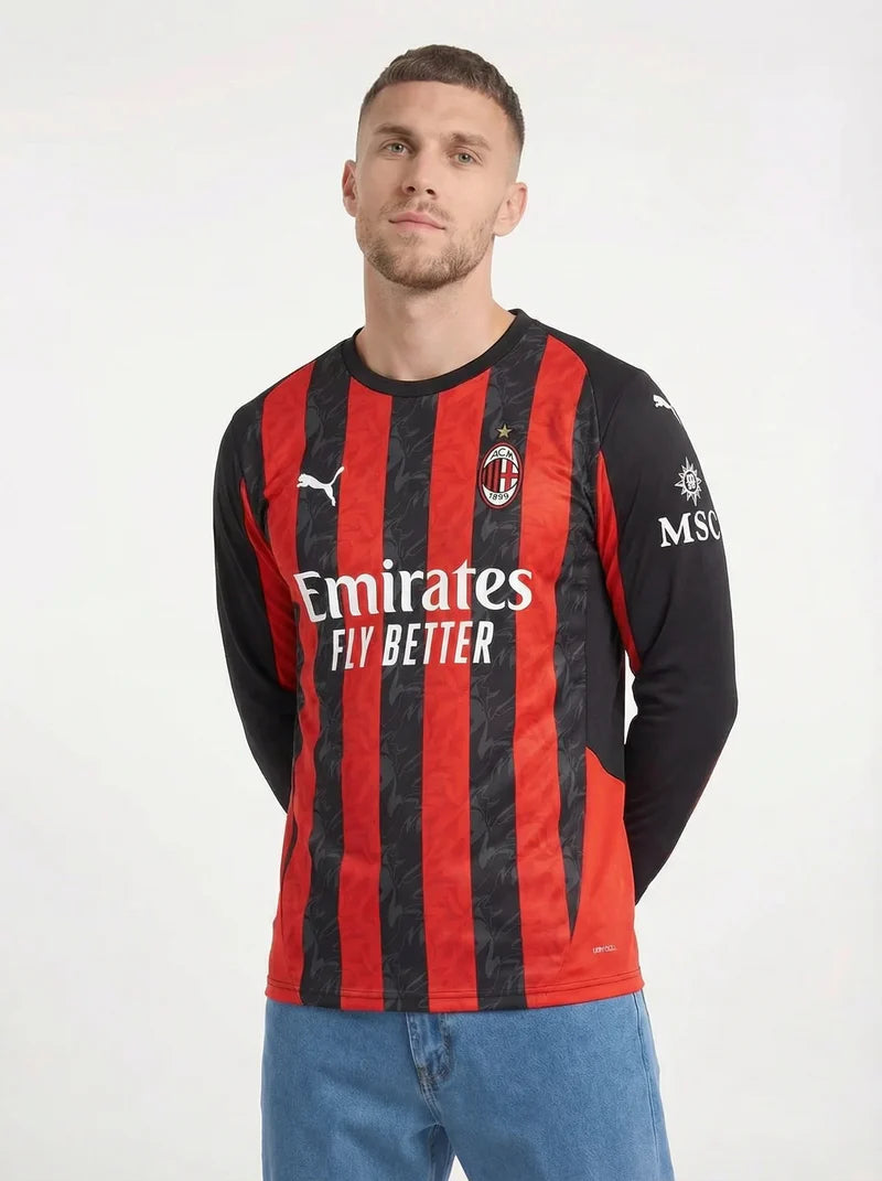 AC MILAN 2025/26 LONG SLEEVE HOME SHIRT