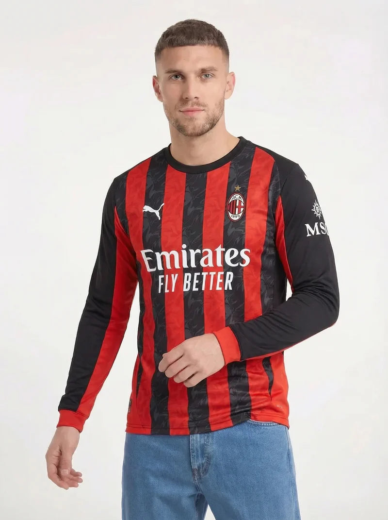 AC MILAN 2025/26 LONG SLEEVE HOME SHIRT