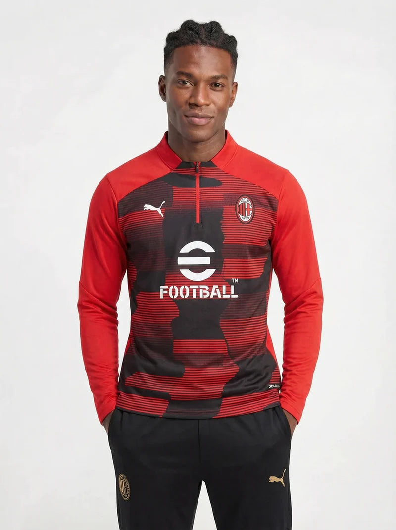 AC MILAN BLACK AND RED TRACKSUIT II