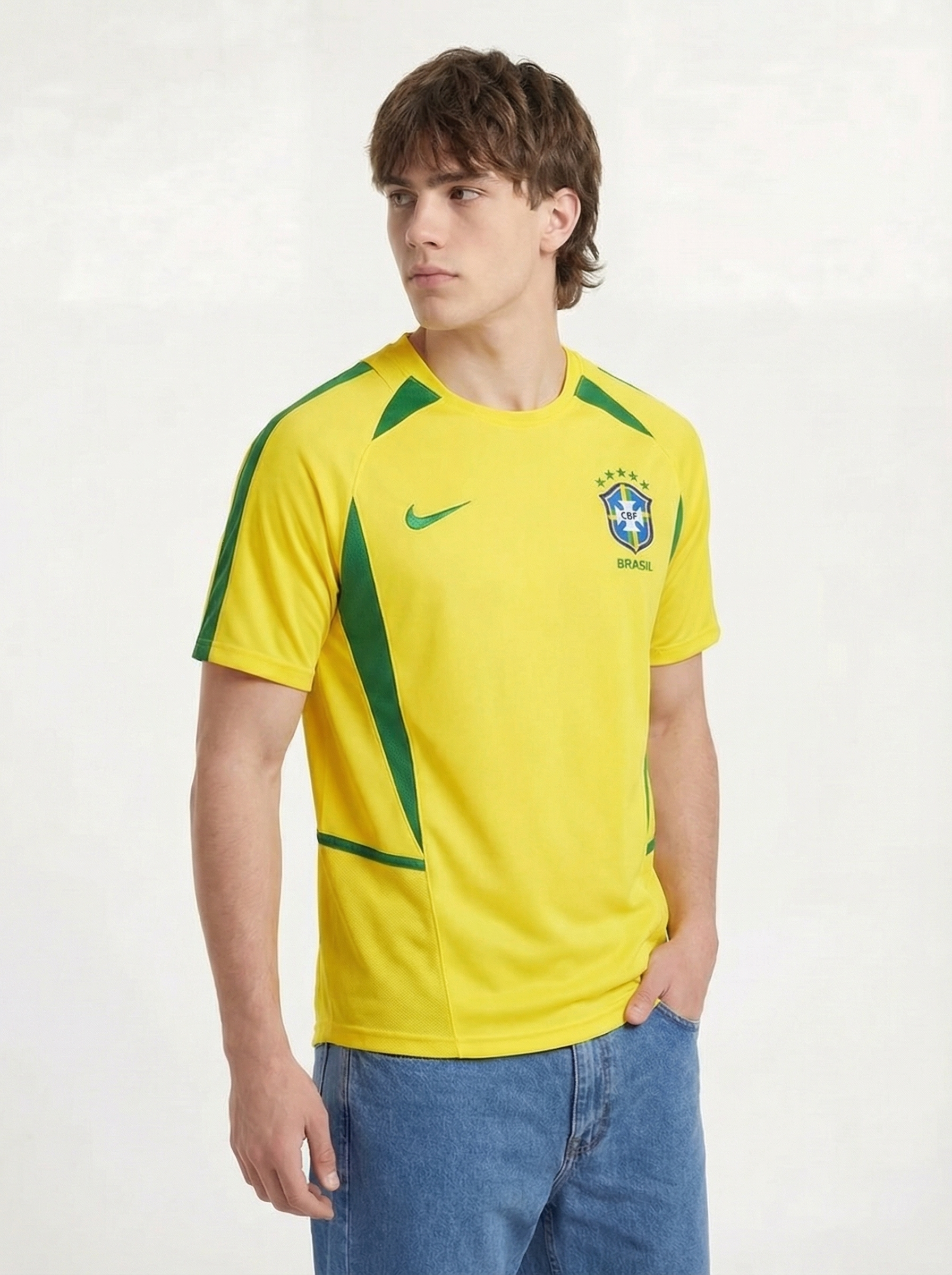 BRAZIL 2002 HOME SHIRT