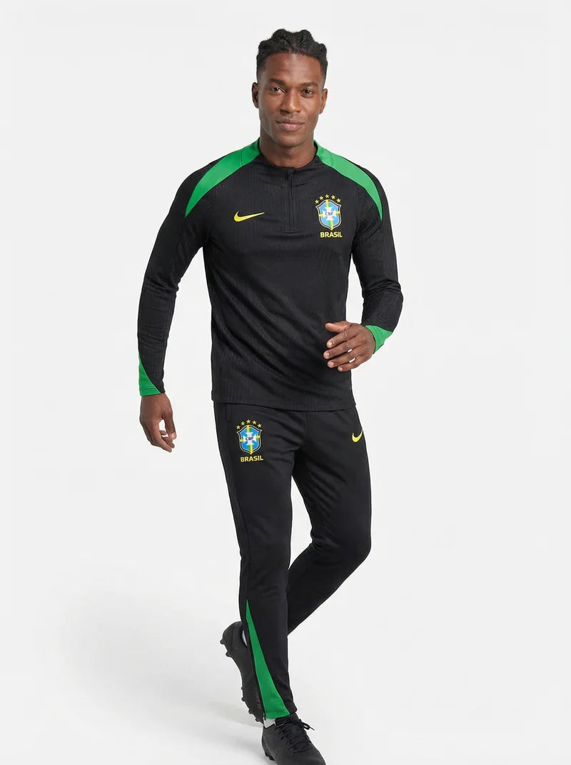 BRAZIL BLACK AND GREEN TRACKSUIT