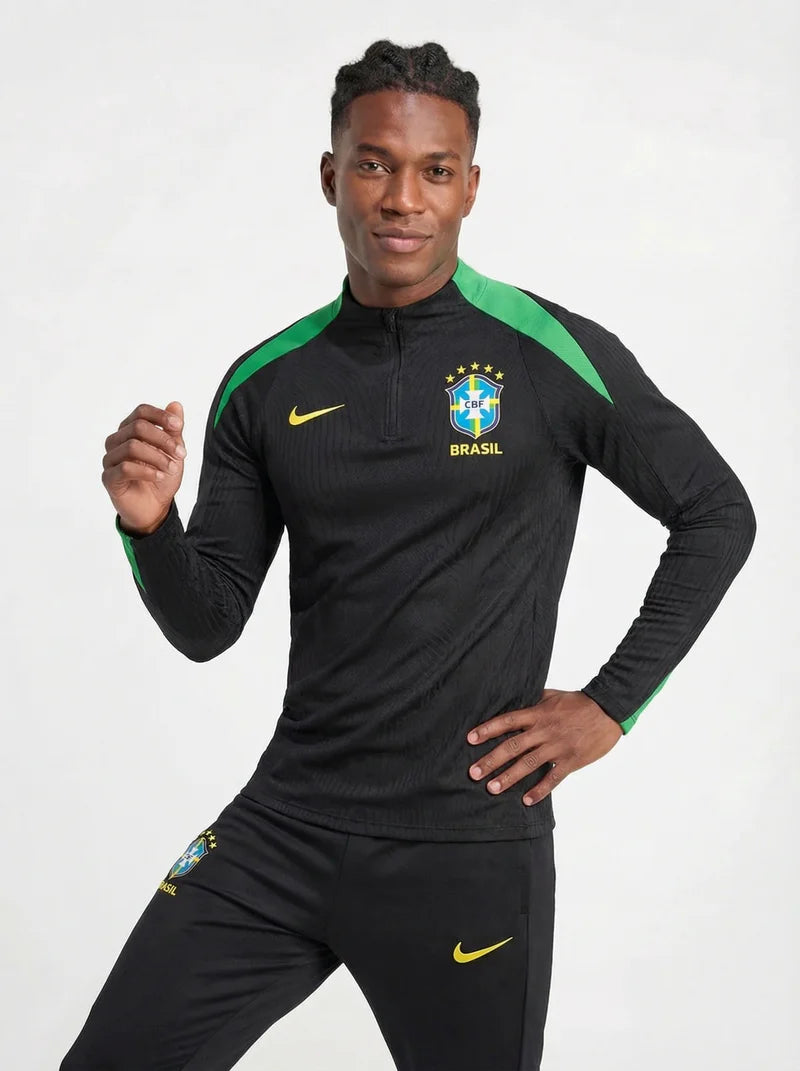 BRAZIL BLACK AND GREEN TRACKSUIT
