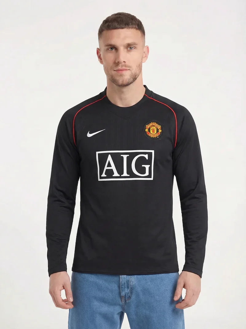 MANCHESTER UNITED 2007/08 RETRO LONG SLEEVE HOME SHIRT