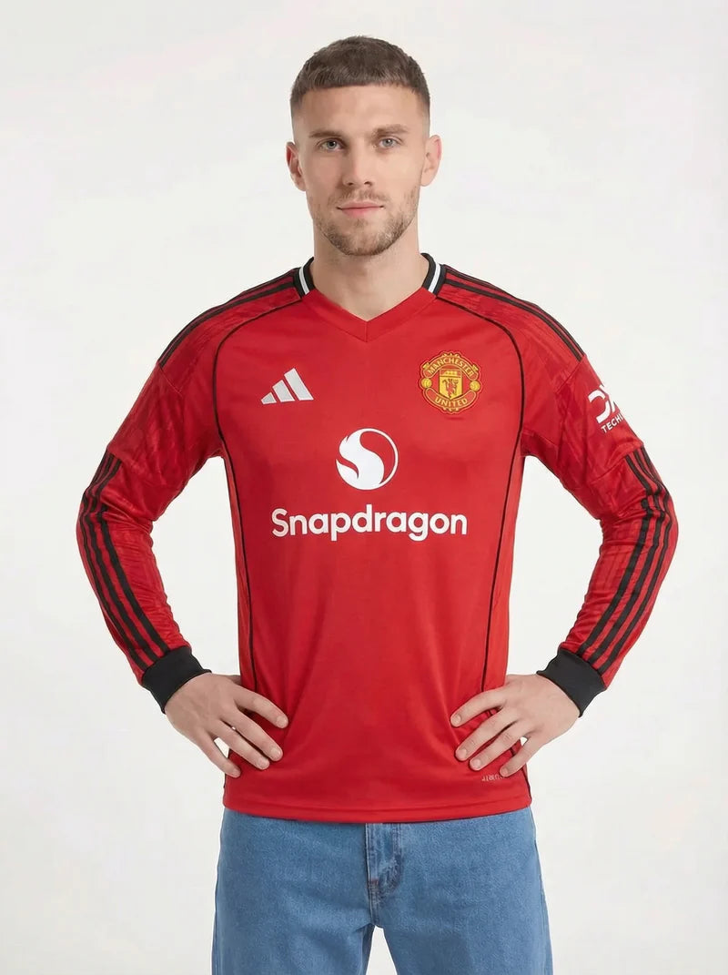 MANCHESTER UNITED 2025/26 LONG SLEEVE HOME SHIRT