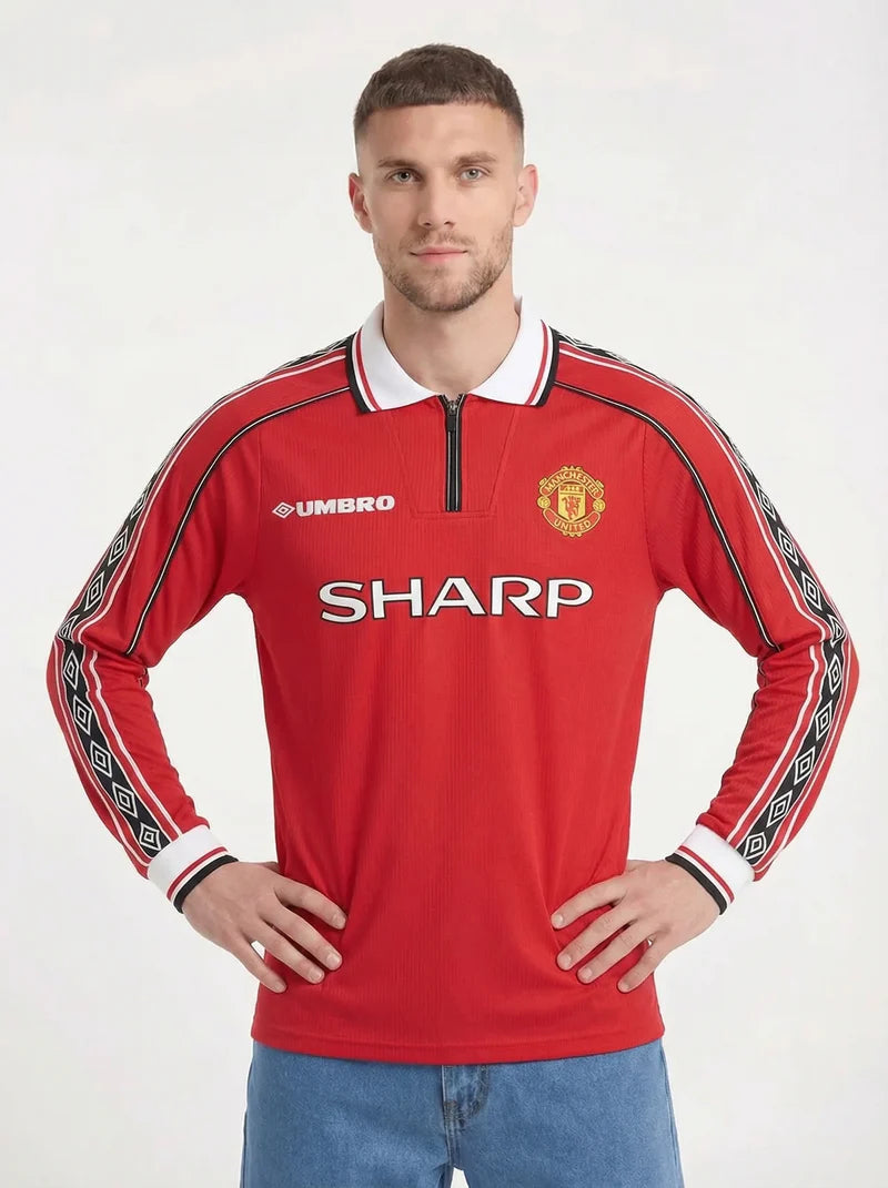 MANCHESTER UNITED FC CLASSIC LONG SLEEVE SHIRT 1998-99
