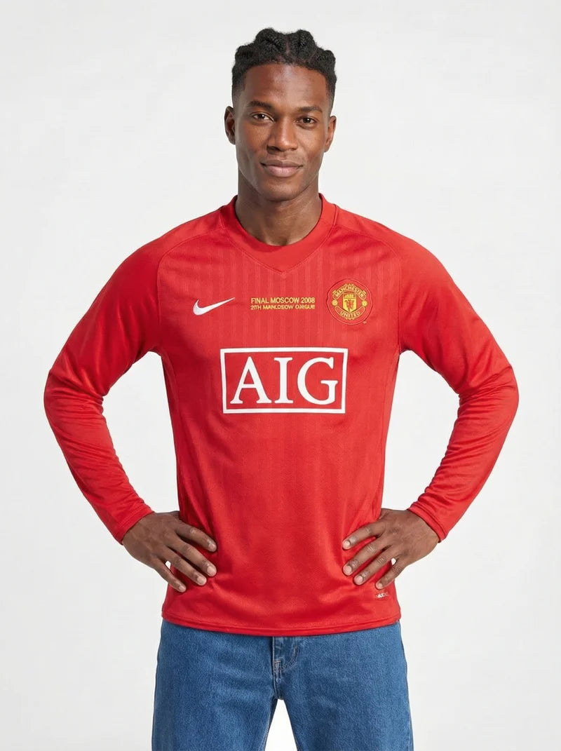 MANCHESTER UNITED FC CLASSIC LONG SLEEVE SHIRT 2007-08
