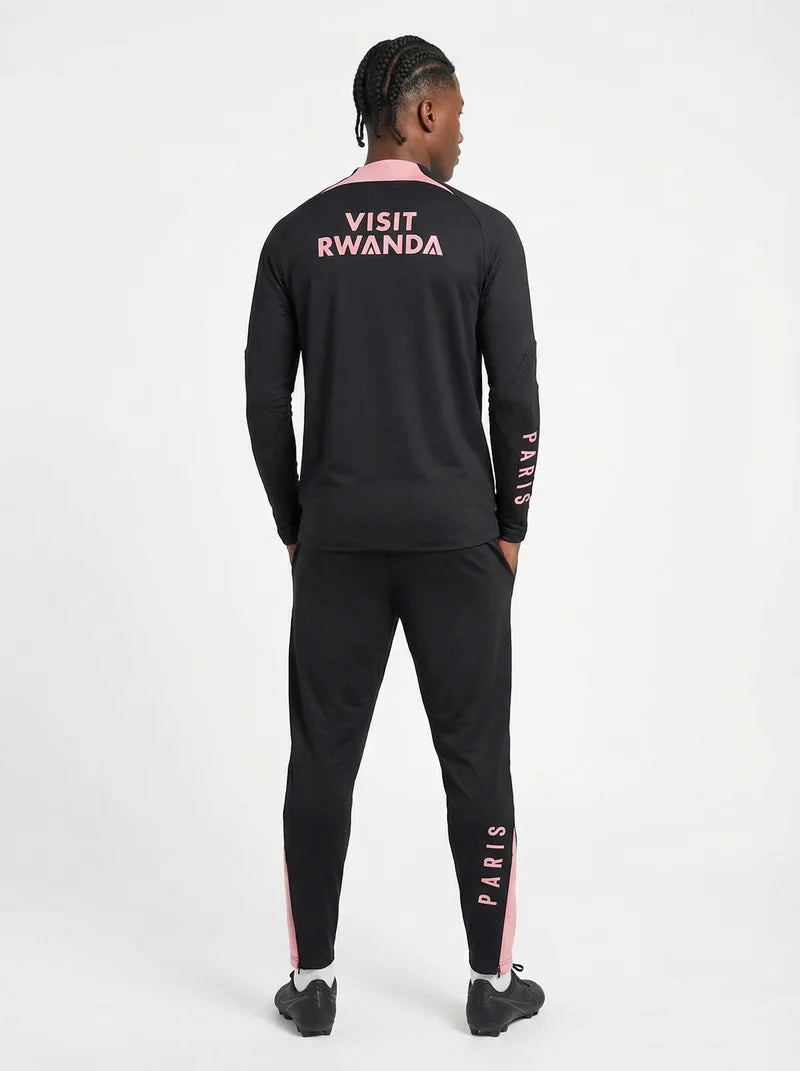 PSG BLACK AND PINK TRACKSUIT
