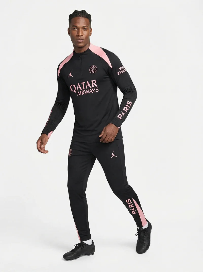 PSG BLACK AND PINK TRACKSUIT