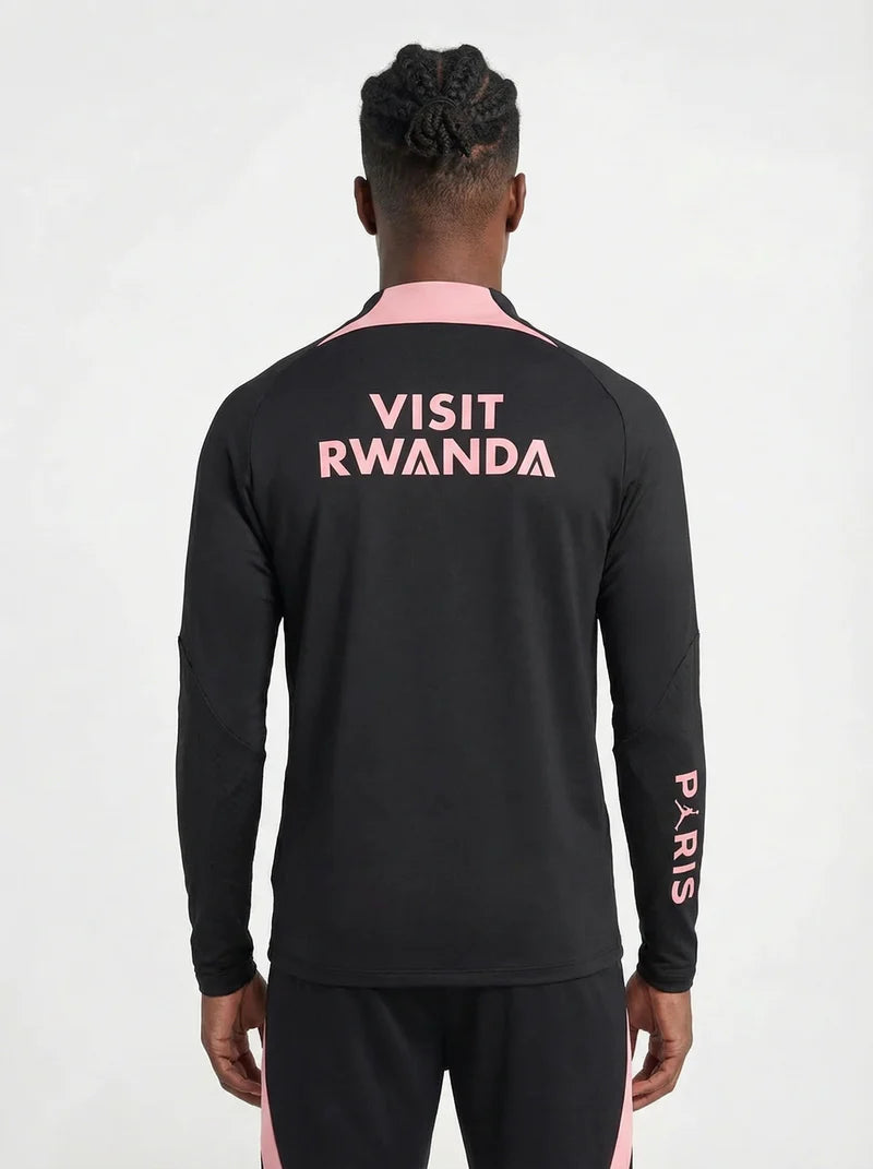 PSG BLACK AND PINK TRACKSUIT