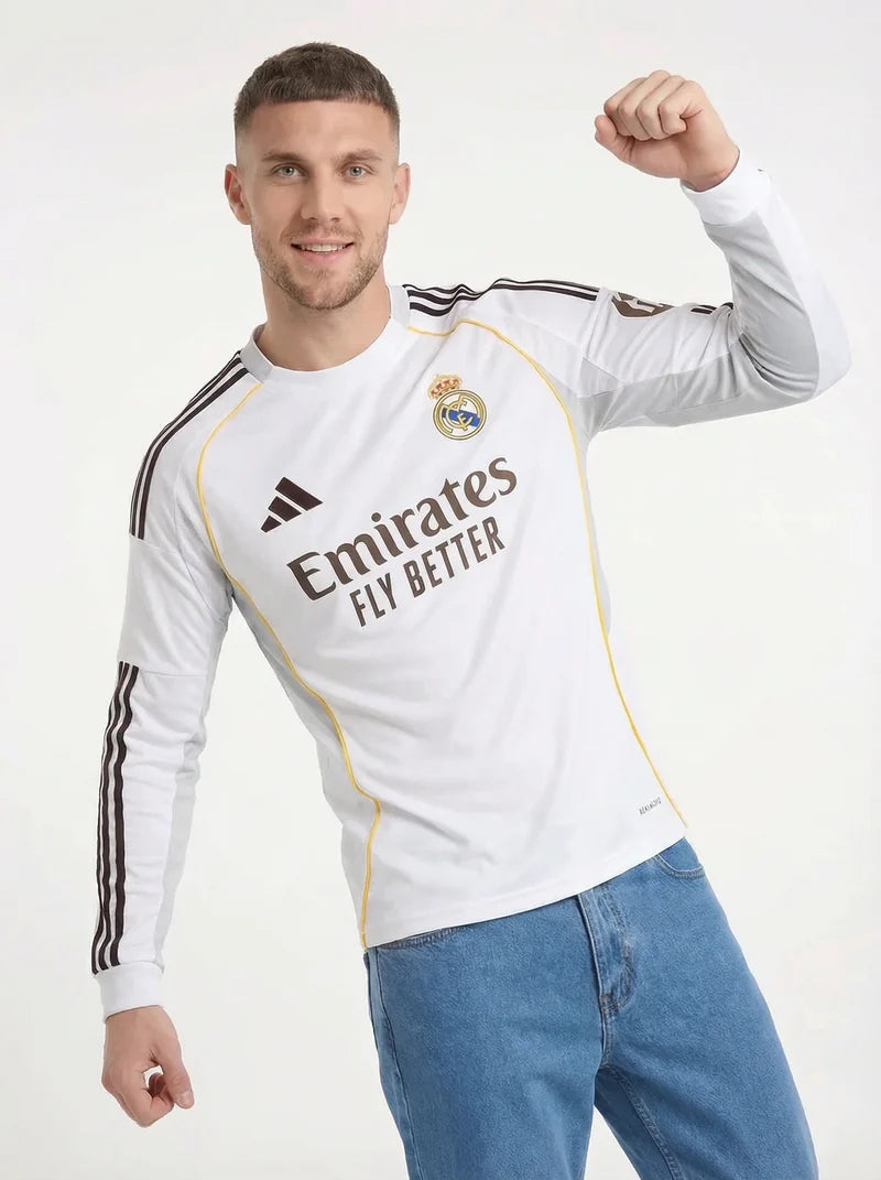 REAL MADRID 2025/26 LONG SLEEVE HOME SHIRT