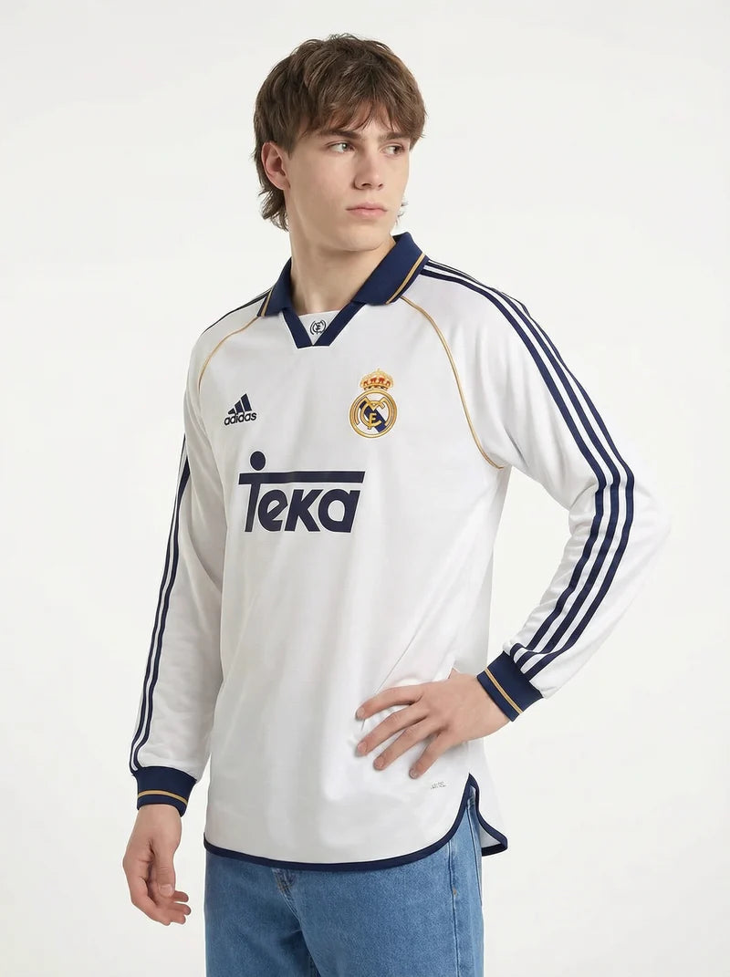 REAL MADRID CLASSIC LONG SLEEVE SHIRT 2000-01