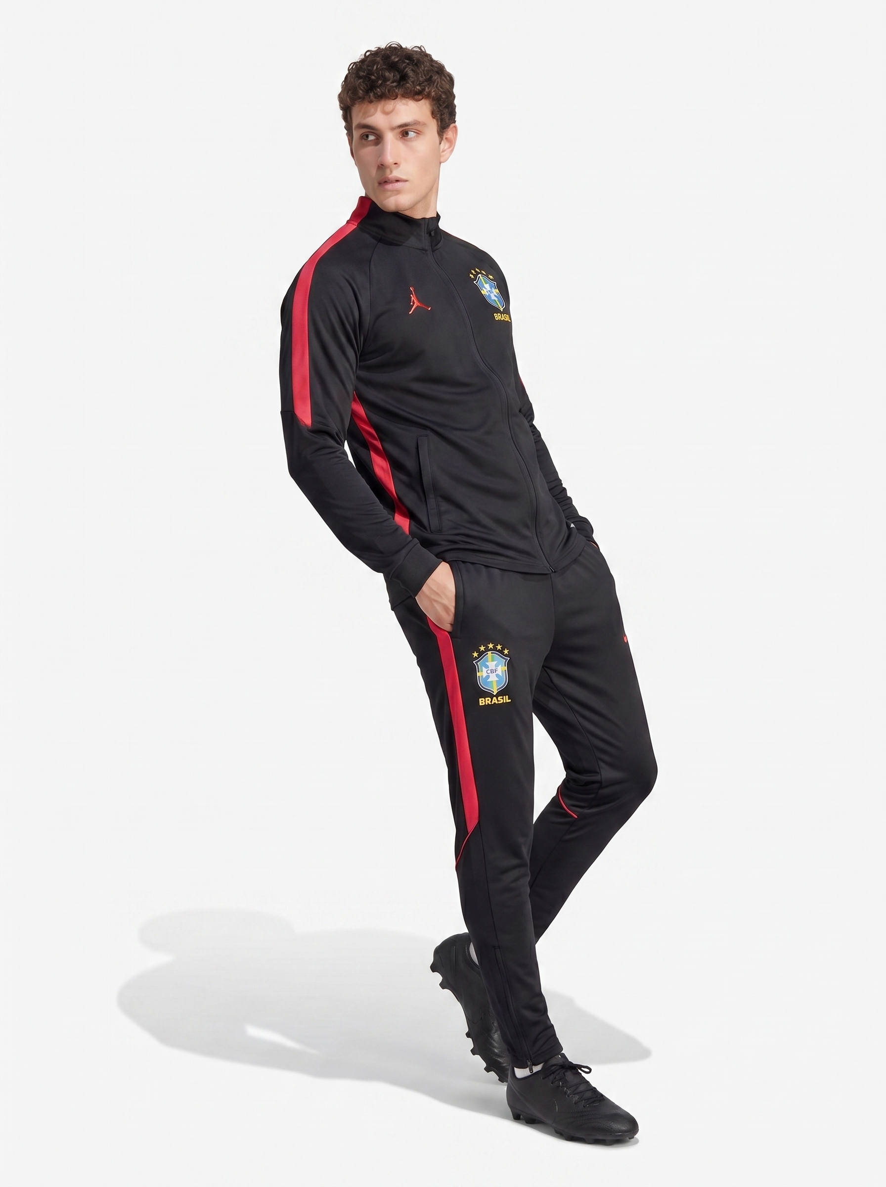 BRAZIL 2026/27 BLACK/RED TRACKSUIT