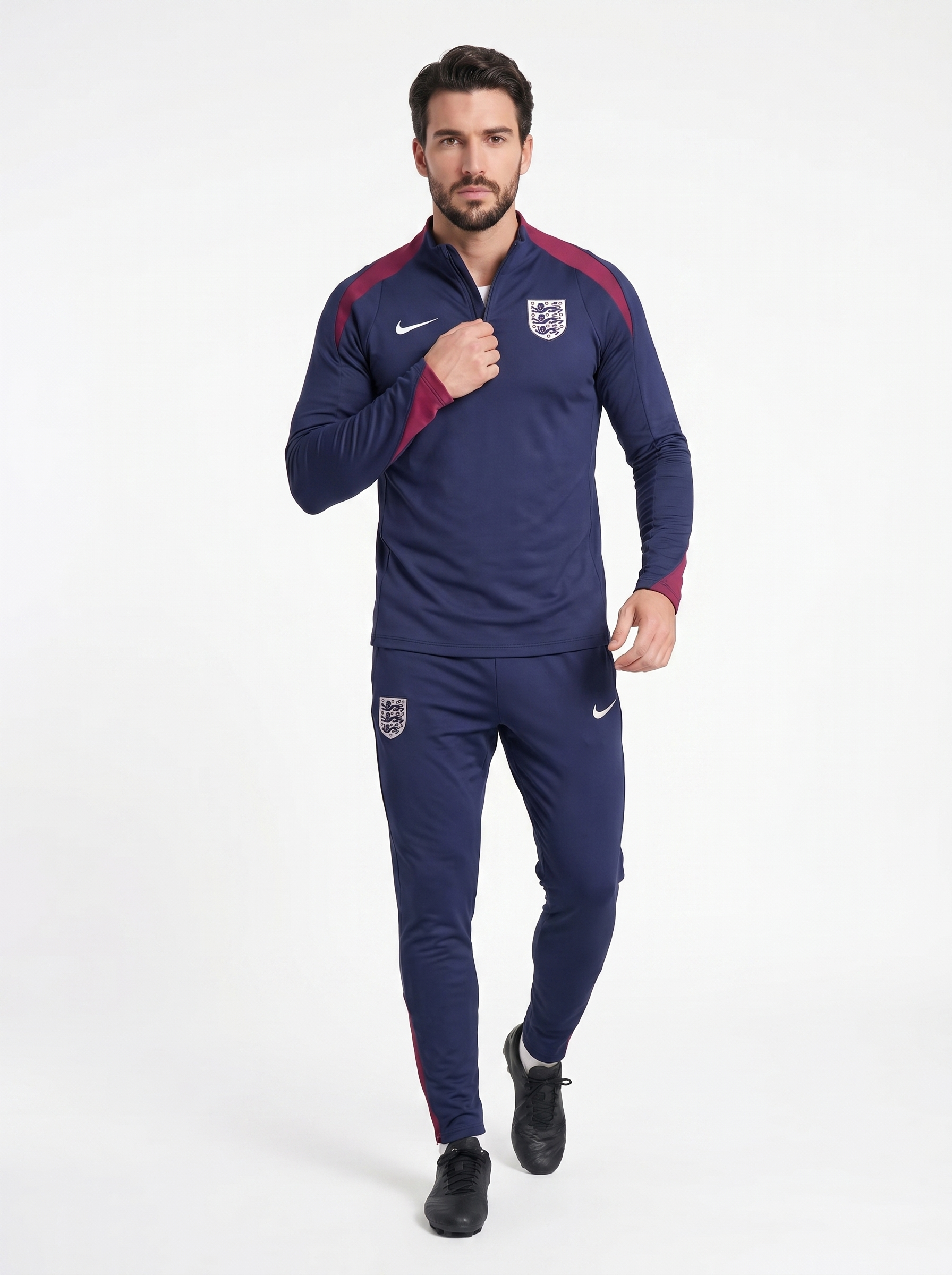 ENGLAND DARK BLUE & RED TRACKSUIT