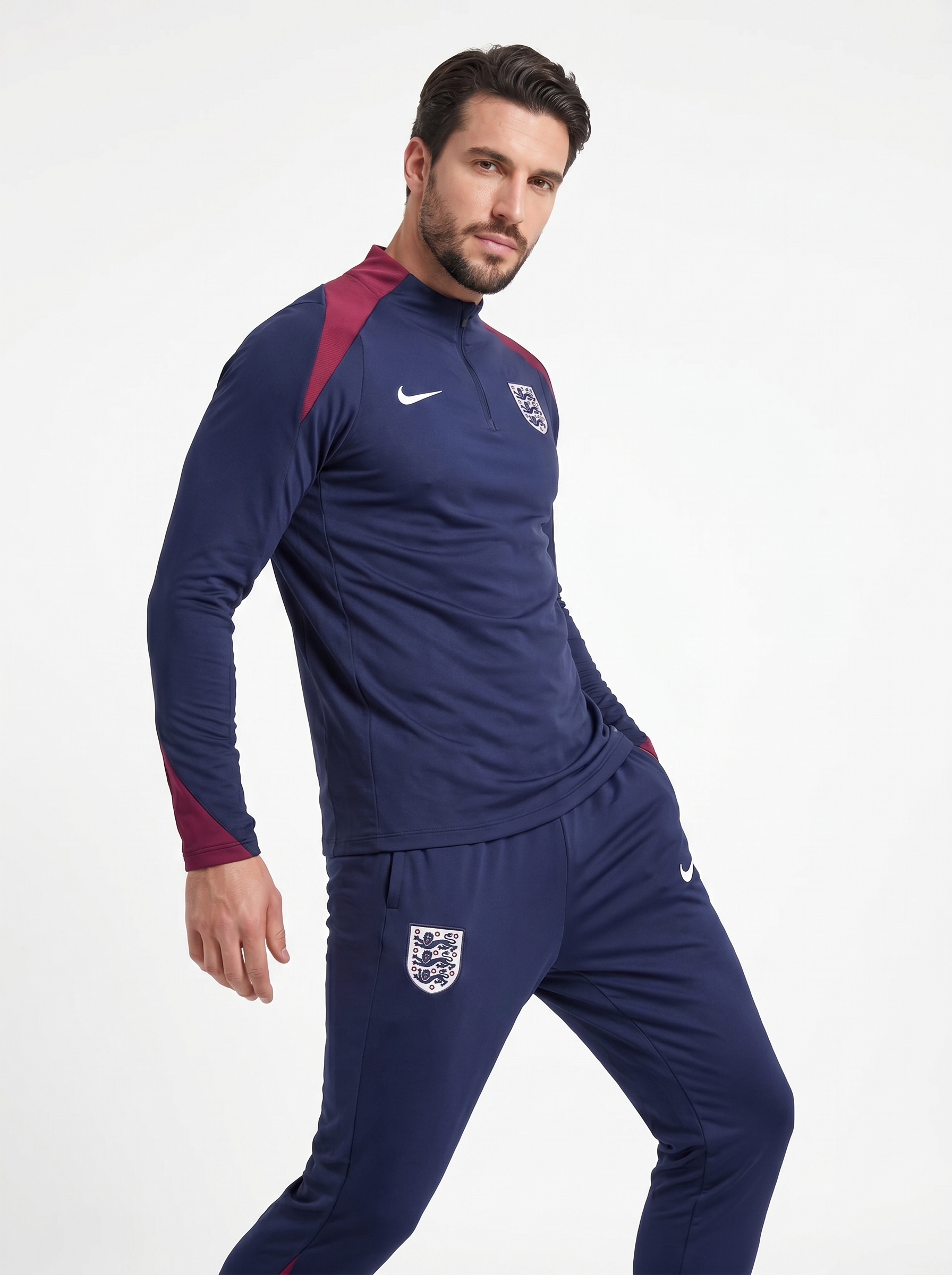 ENGLAND DARK BLUE & RED TRACKSUIT